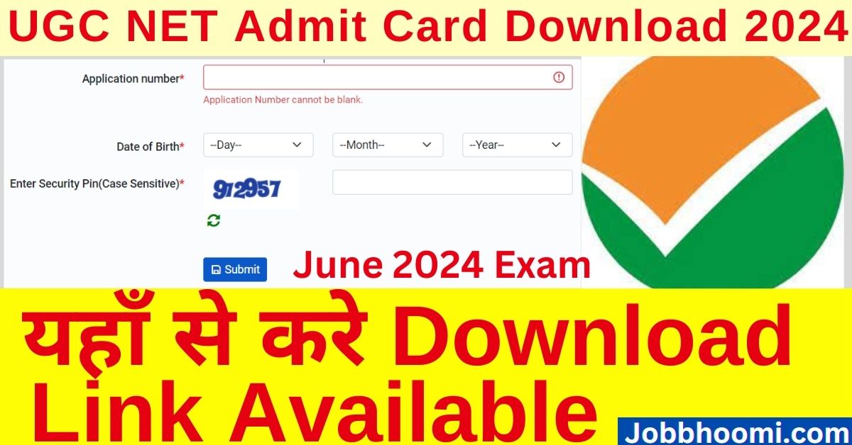 UGC NET Admit Card Download 2024