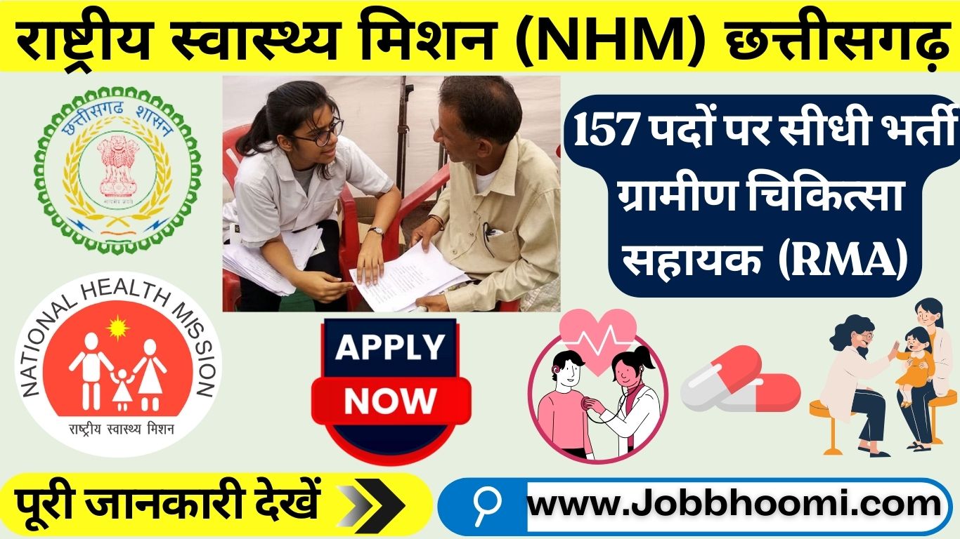 Cg Health Vacancy 157 Post Under NHM 2024