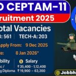 DRDO CEPTAM 11 Recruitment 2025