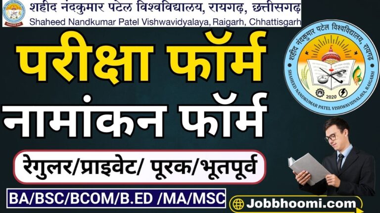 SNPV Raigarh Online Exam Form